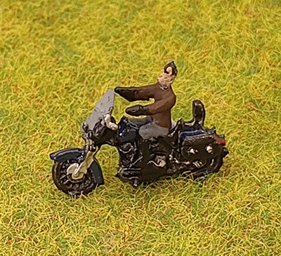 N Gauge 1950'S HARLEY DAVIDSON AND RIDER