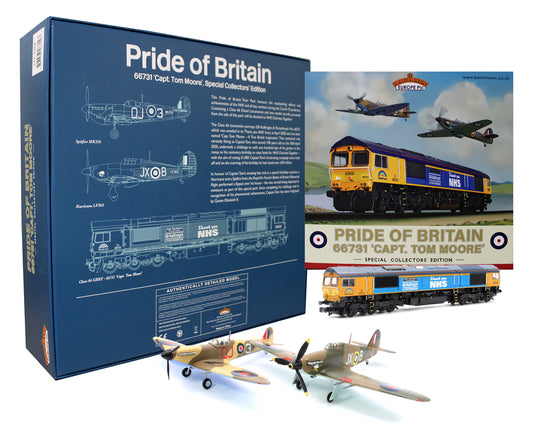 Pride of Britain Train Pack with Class 66/7 66731 "Captain Tom Moore - A True British Inspiration"