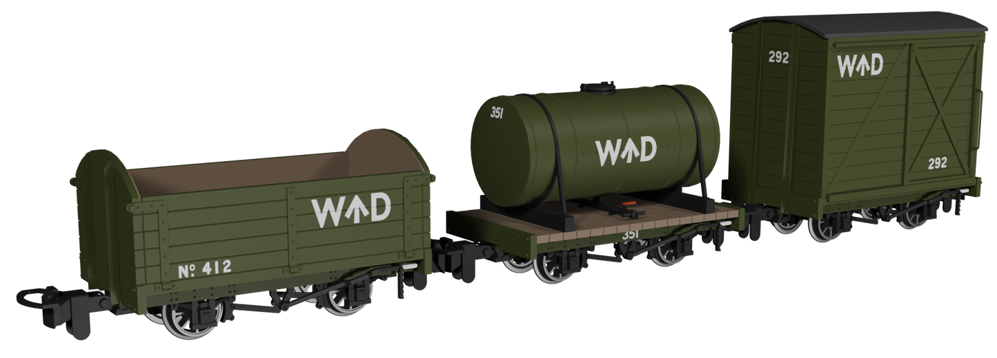 WD Wagons No.412, 351 & 292 Triple Pack 2