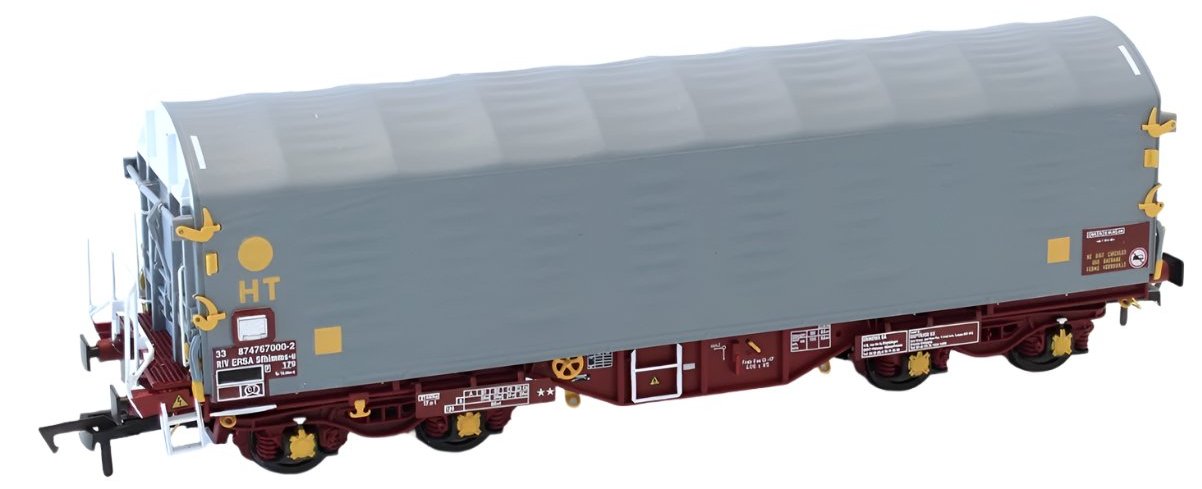 IHA Steel Carrier Wagon with HT lettering and yellow dot, white upper ends 33 87 4667 011-0