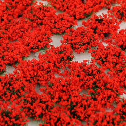 6mm Poppy Self-Adhesive Static Grass Tufts x 100