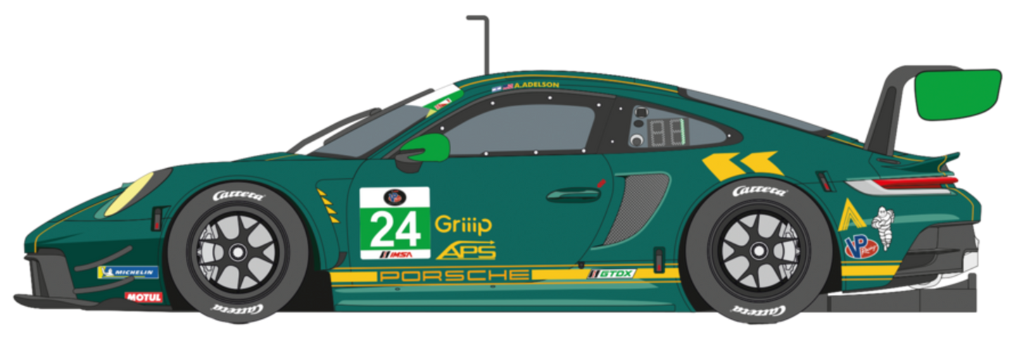 Carrera Digital 132 Porsche 911 GT3 R 'Wright Motorsports, No.24'