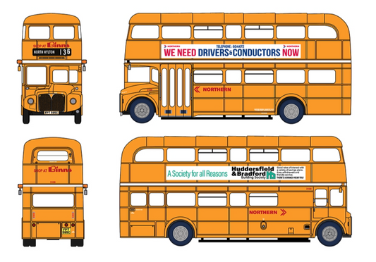 E42602 AEC Routemaster Northern NBC FPT595C (3109) Service 136 North Hylton