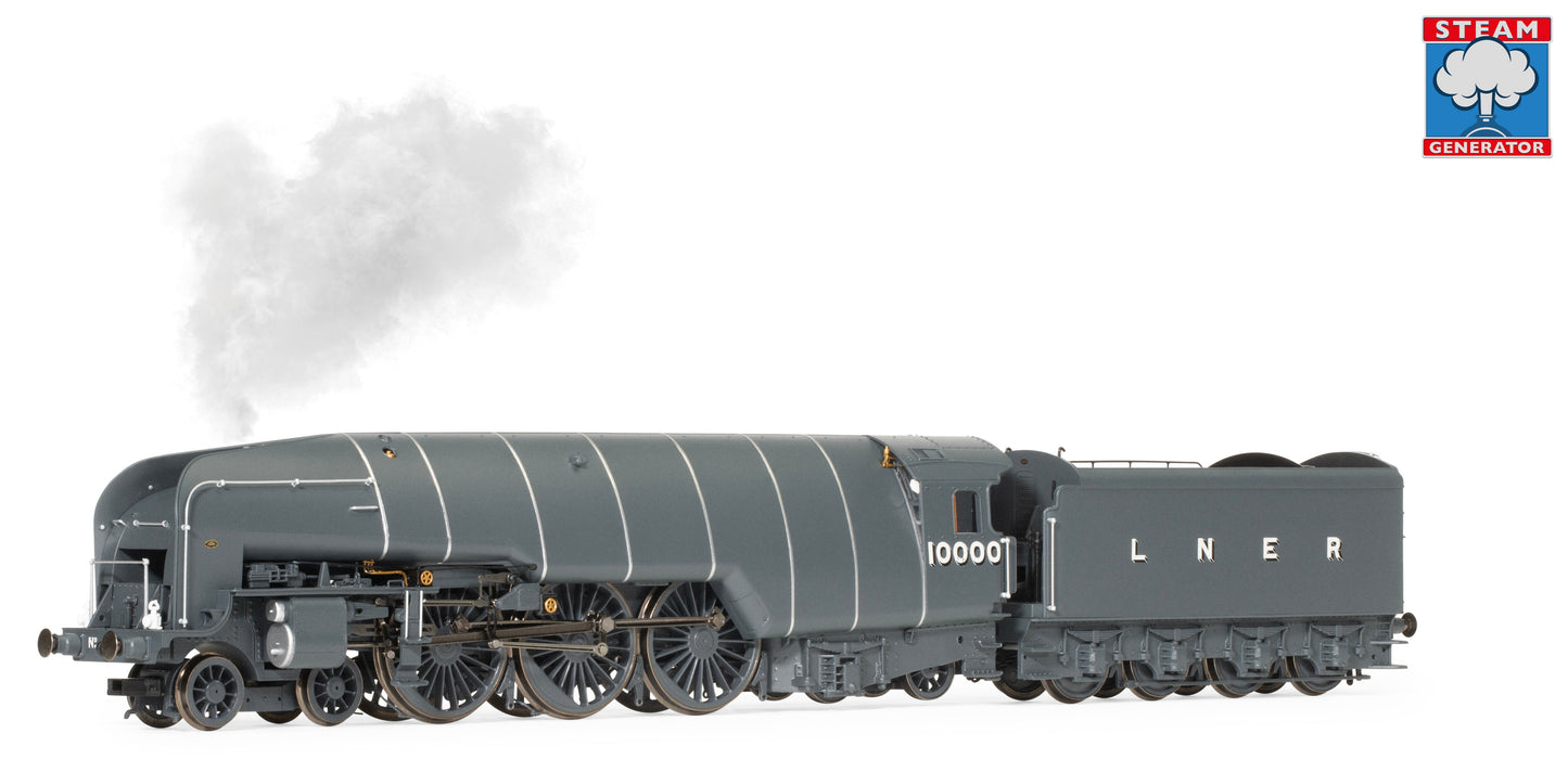 W1 Class 4-6-4 LNER 'Hush Hush' No.10000 (with Steam Generator) Steam Locomotive - DCC Sound & Smoke