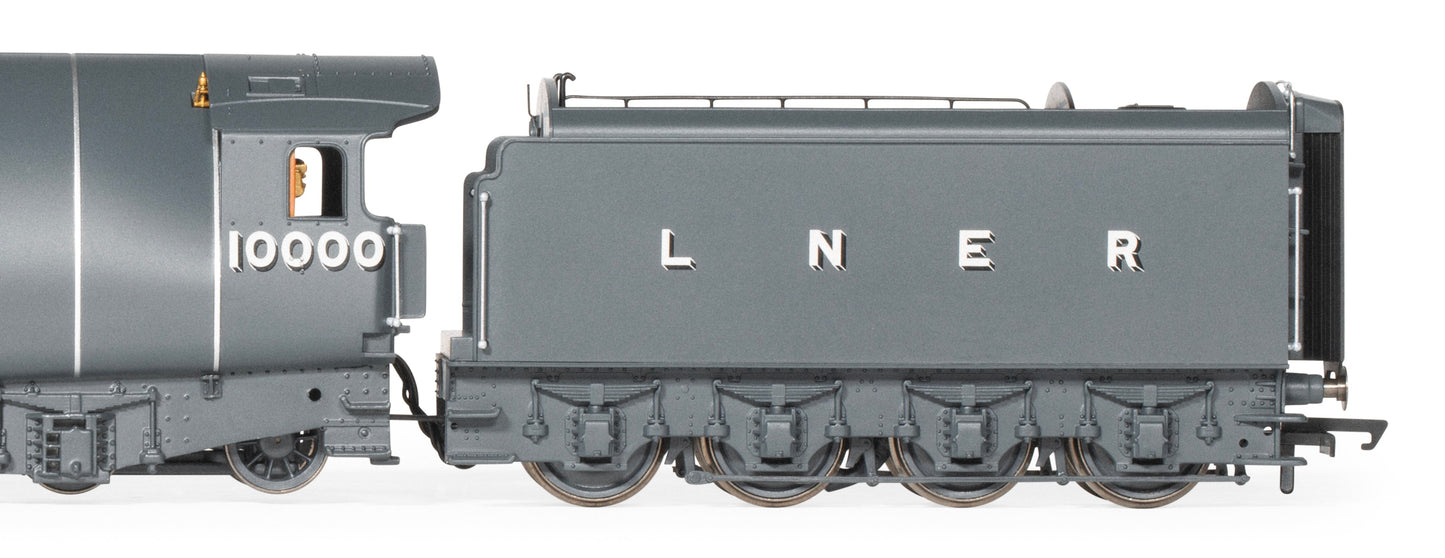 W1 Class 4-6-4 LNER 'Hush Hush' No.10000 (with Steam Generator) Steam Locomotive - DCC Sound & Smoke