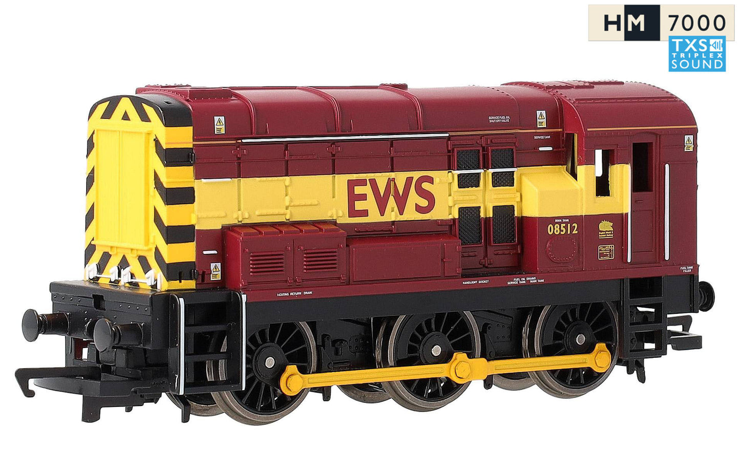 RailRoad EWS Class 08 No.08512 Diesel Locomotive - DCC Sound