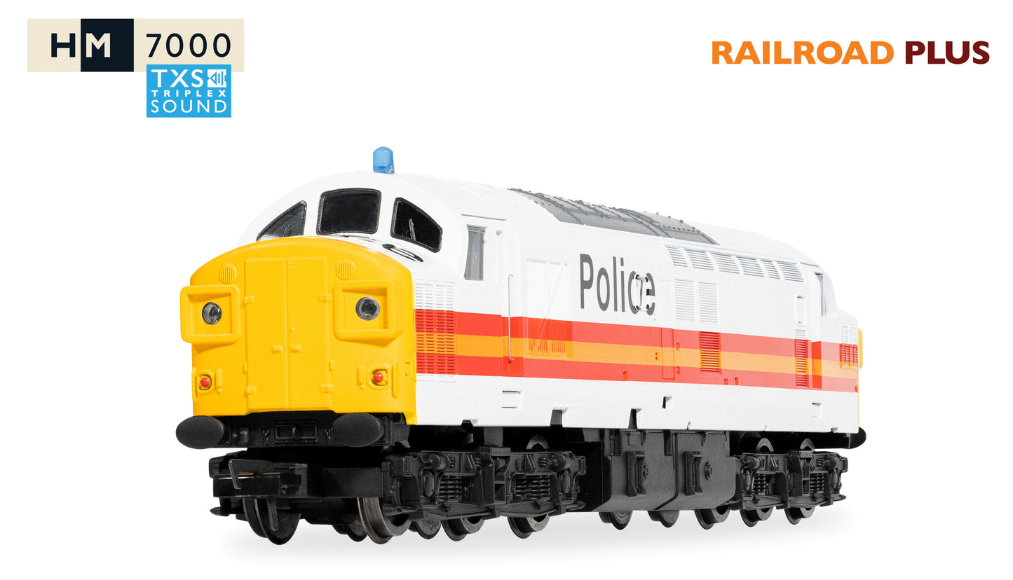 RailRoad Class 37 BR Police Livery '37093' Diesel Locomotive - DCC Sound