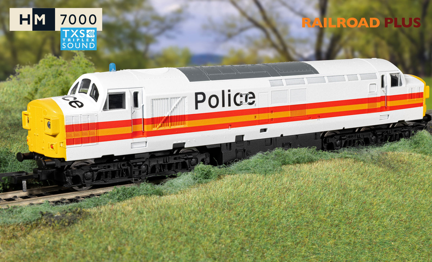 RailRoad Class 37 BR Police Livery '37093' Diesel Locomotive - DCC Sound