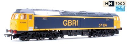 R30441TXS RailRoad Class 57/3 GBRf 57306 Diesel Locomotive - DCC Sound