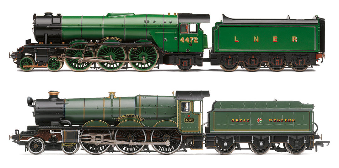 R30465 Scotsman in Australia 1980s Twin Pack - A3 4472 'Flying Scotsman' and GWR 4079 'Pendennis Castle' Steam Locomotives
