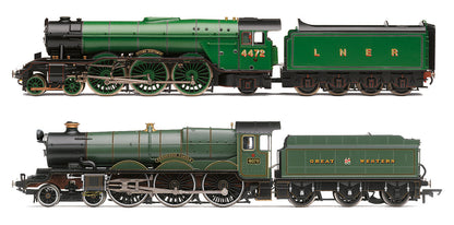 R30465 Scotsman in Australia 1980s Twin Pack - A3 4472 'Flying Scotsman' and GWR 4079 'Pendennis Castle' Steam Locomotives