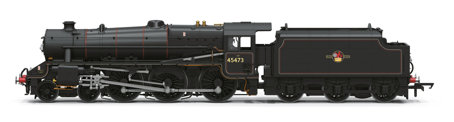 R30475SS Class 5MT 'Black Five' 4-6-0 BR Black Late Crest 45473 Steam Locomotive - DCC Sound & Smoke