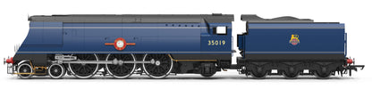R30477 Dublo Diecast SR Merchant Navy 4-6-2 BR Blue 35019 "French Line" Steam Locomotive