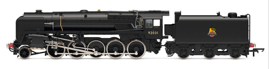 R30486 Class 9F 2-10-0 BR Black Early Emblem 92031 Steam Locomotive