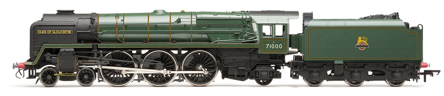 R30520 RailRoad Class 8P 4-6-2 BR Green Early Emblem 71000 'Duke of Gloucester' Steam Locomotive