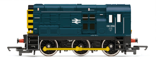 R30546TXS RailRoad Class 08 BR Blue 08256 Diesel Locomotive - DCC Sound