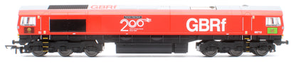 RailRoad GBRf Class 66 Railway 200 'Karen Harrison' 66710 Diesel Locomotive - DCC Sound
