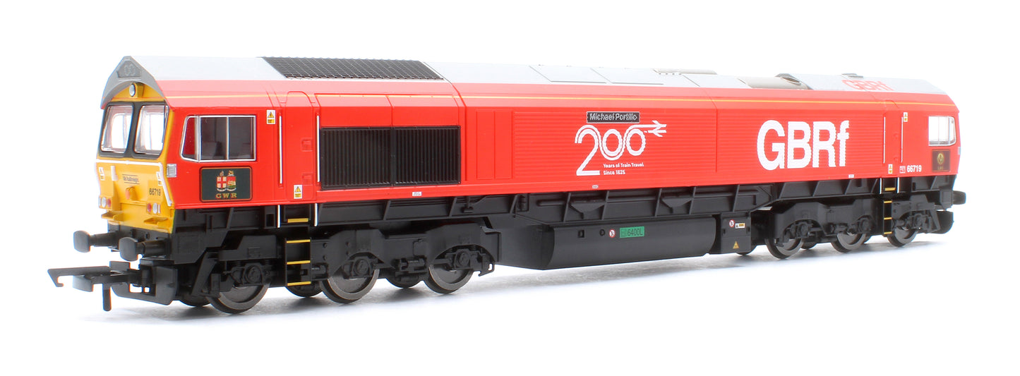 RailRoad GBRf Class 66 Railway 200 'Michael Portillo' 66719 Diesel Locomotive