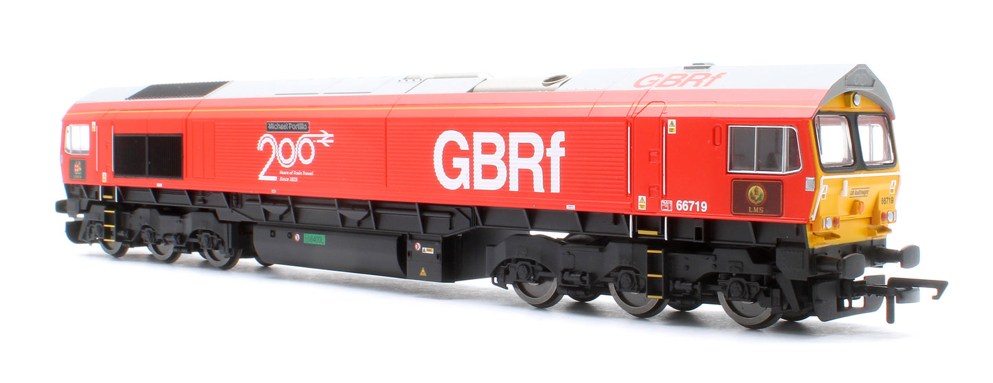 RailRoad GBRf Class 66 Railway 200 'Michael Portillo' 66719 Diesel Locomotive