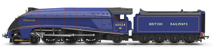 R30553SS Class A4 4-6-2 BR Ultramarine Blue 60024 "Kingfisher" Steam Locomotive - DCC Sound & Smoke