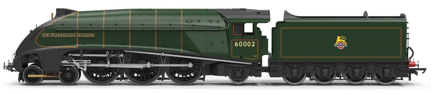 R30554SS Class A4 4-6-2 BR Green Early Emblem 60002 "Sir Murrough Wilson" Steam Locomotive - DCC Sound & Smoke