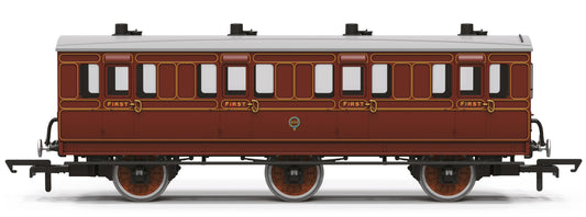 R40538 6 wheel First Class coach LBSCR Lined Brown 452