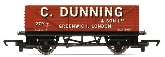 R60356 RailRoad 7 Plank Open Wagon "C.Dunning, Greenwich"