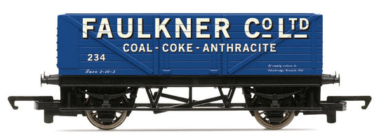 R60357 RailRoad 7 Plank Open Wagon "Faulkner Co"