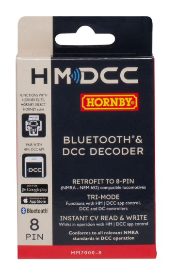 Hornby R7335 HM7000-8: Bluetooth® & DCC Decoder (8-pin) – Rails