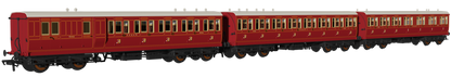 'Evolution' 48' SECR Red Non-Corridor Carriage No.1064, 883 & 1011 Triple Pack