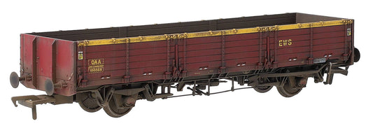 915017W Bespoke Weathered BR ‘Open AB’ OAA Wagon No. 100088, EWS Maroon