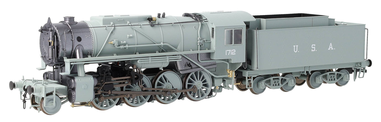 926003 USATC S160 2-8-0 LNER Wartime Light Grey U.S.A on Tender No.1712 Steam Locomotive