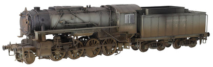 Bespoke Weathered 926504 USATC S160 2-8-0 SR Wartime Light Grey with Transportation Corps U.S.A on Tender No.2356 Steam Locomotive - DCC Sound & Deluxe Weathered