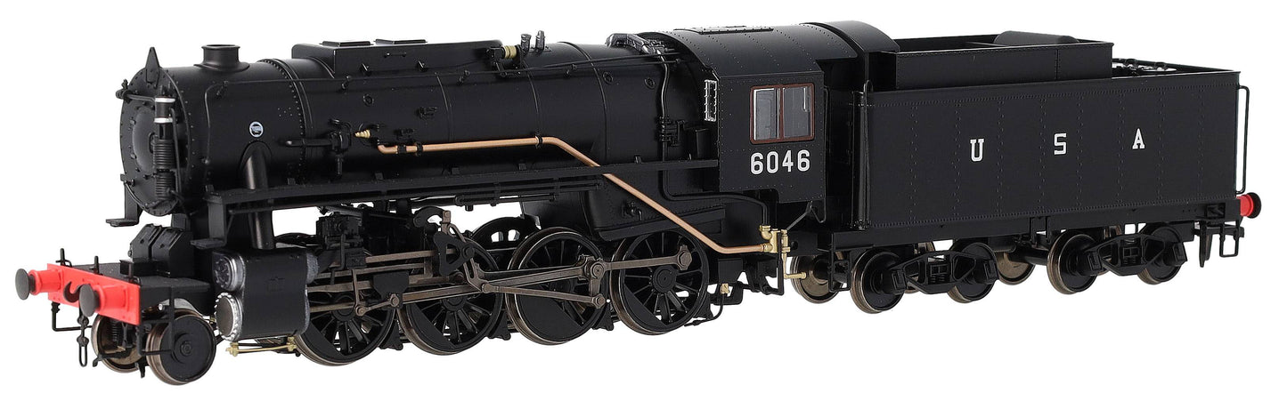926507 USATC S160 2-8-0 Black U.S.A on Tender No.6046 (as Preserved) Steam Locomotive - DCC Sound