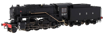 926010 USATC S160 2-8-0 Black with U.S.A on Tender No.5197 (as Preserved) Steam Locomotive