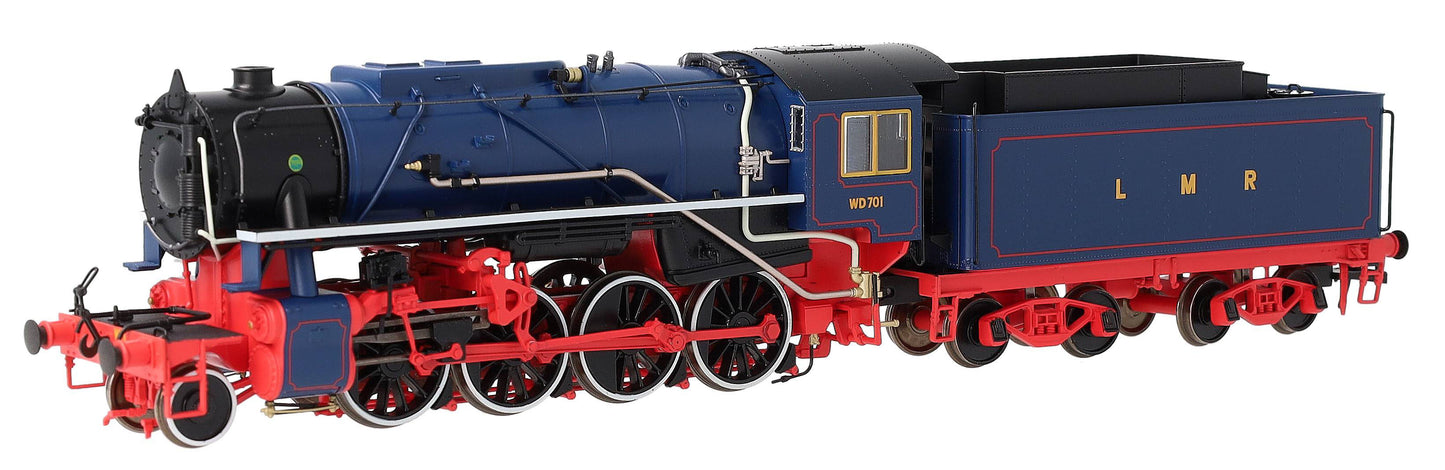 926512 USATC S160 2-8-0 'Franklin D. Roosevelt' Longmoor Military Railway Blue No.WD701 Steam Locomotive - DCC Sound