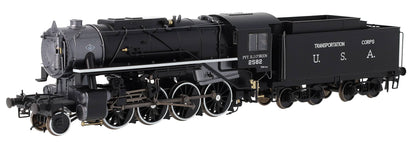 926013 USATC S160 2-8-0 'Pvt. H.J. O’Brien' Black with Transportation Corps U.S.A. on Tender No.2582 Steam Locomotive
