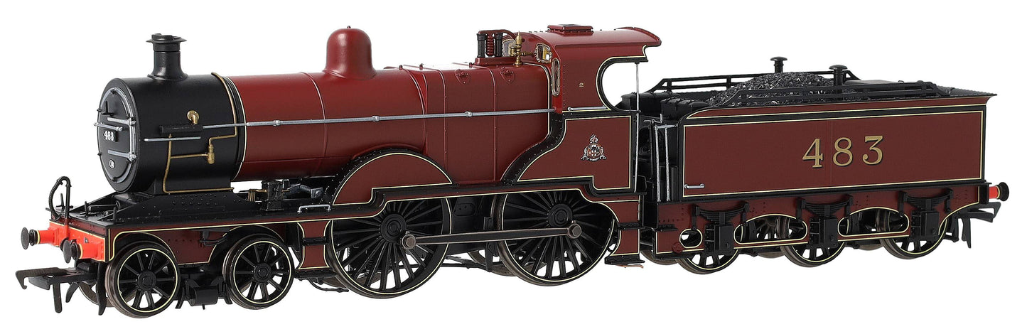 974002 Midland Railway 483 Class 4-4-0 Crimson No.483 Steam Locomotive