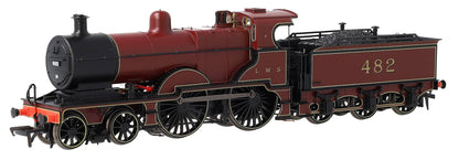 974505 Midland Railway 483 Class 4-4-0 LMS Crimson No.482 (Small Letters) Steam Locomotive - DCC Sound