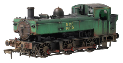 Bespoke Weathered MR-309A Class 16xx 0-6-0PT National Coal Board NCB Green 1600 Stream Locomotive - Heavy Weathering