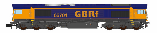 Class 66 66704 GBRf Original Livery Diesel Locomotive