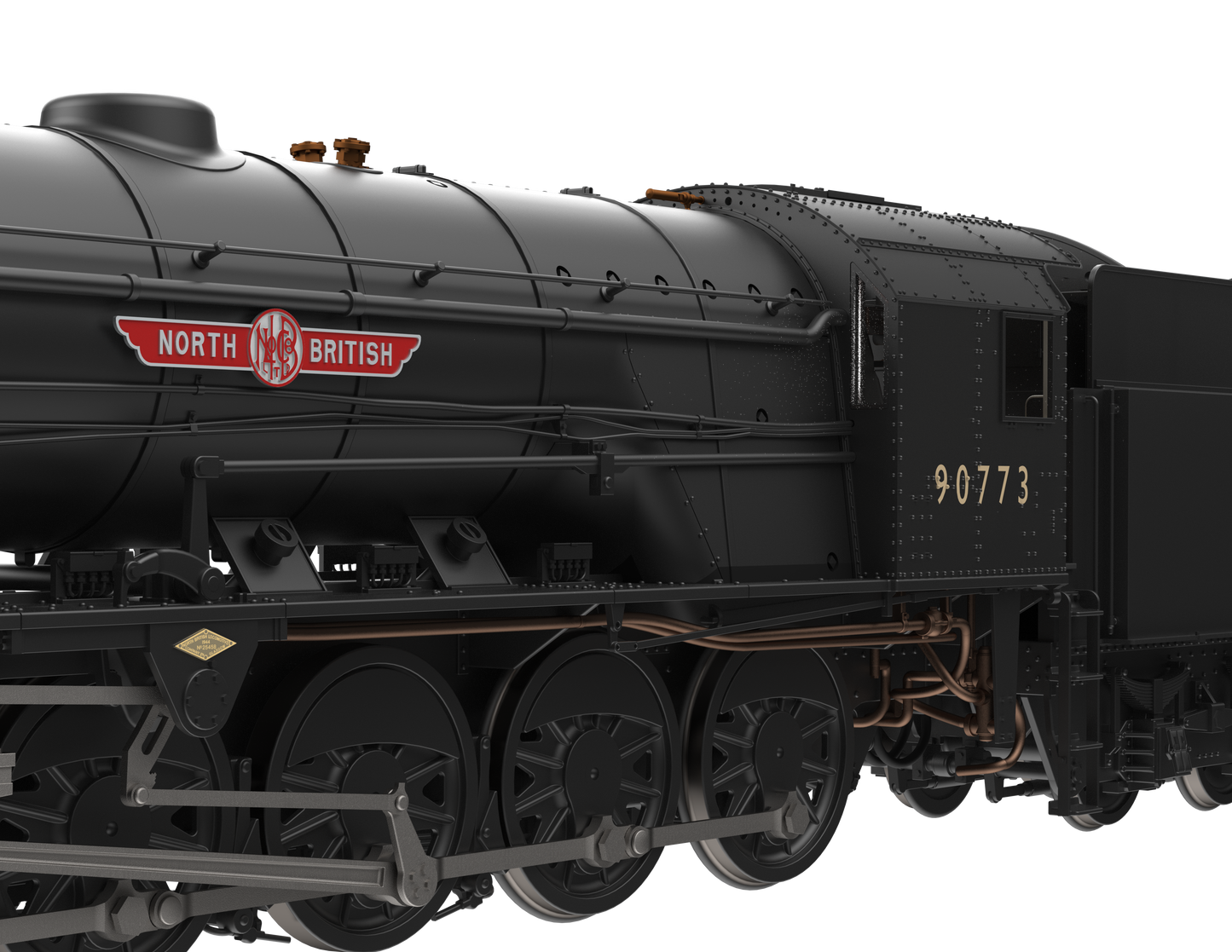 WD Austerity 2-10-0 'North British' BR Plain Black No.90773 Steam Locomotive - DCC Sound