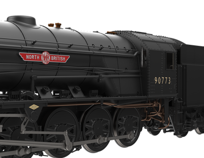 WD Austerity 2-10-0 'North British' BR Plain Black No.90773 Steam Locomotive - DCC Sound