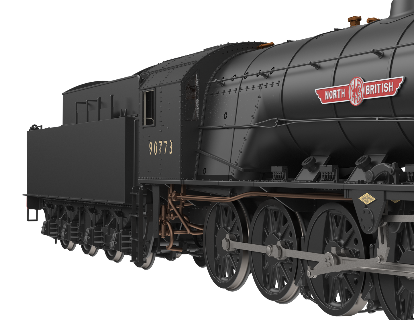 WD Austerity 2-10-0 'North British' BR Plain Black No.90773 Steam Locomotive - DCC Sound