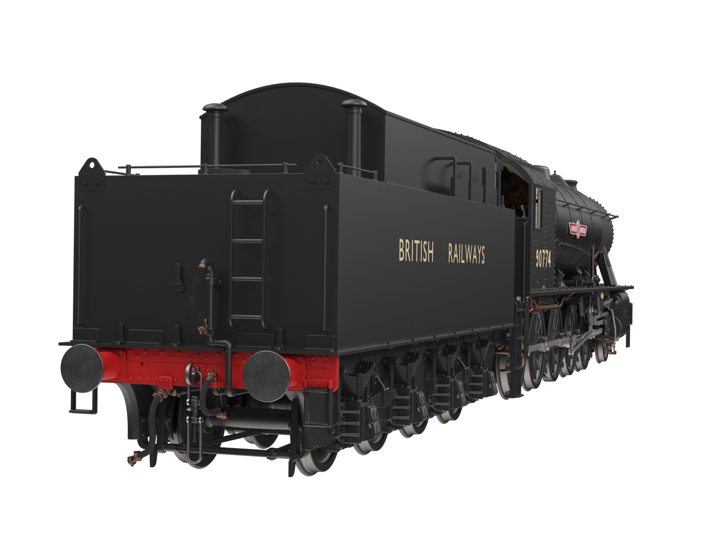 WD Austerity 2-10-0 'North British' British Railways Black No.90774 Steam Locomotive