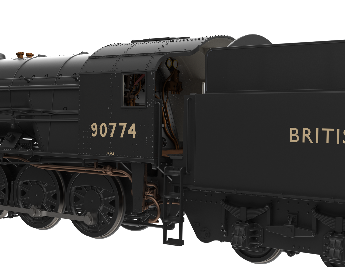 WD Austerity 2-10-0 'North British' British Railways Black No.90774 Steam Locomotive