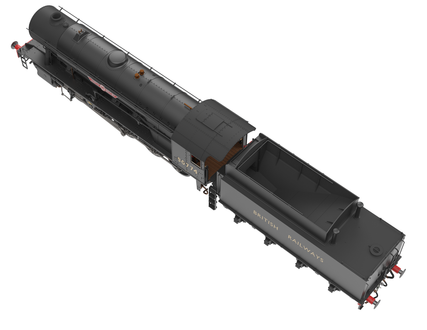 WD Austerity 2-10-0 'North British' British Railways Black No.90774 Steam Locomotive