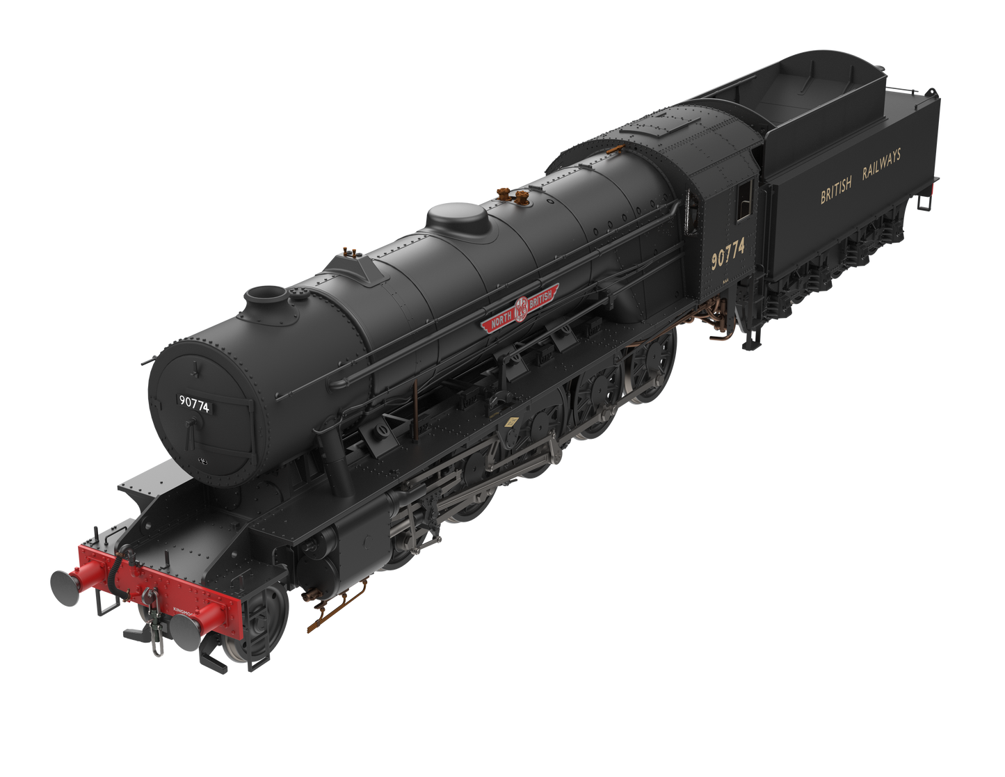 WD Austerity 2-10-0 'North British' British Railways Black No.90774 Steam Locomotive - DCC Sound