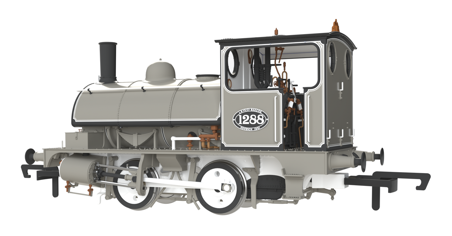 LYR 'Pug' 0-4-0ST 1288 LYR Works Photographic Grey Steam Locomotive