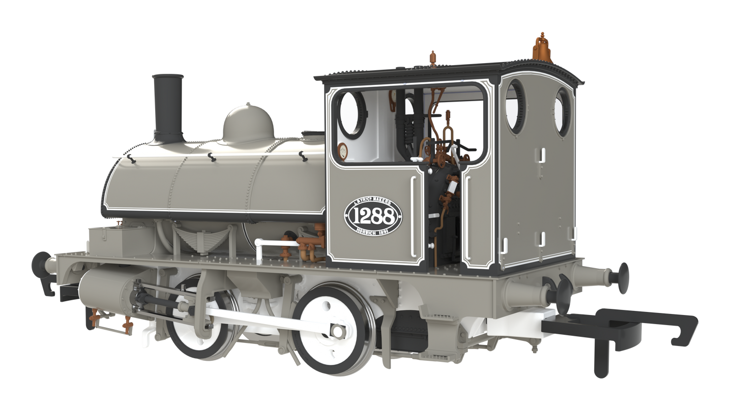 LYR 'Pug' 0-4-0ST 1288 LYR Works Photographic Grey Steam Locomotive